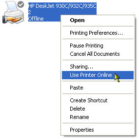 use-printer-online-option