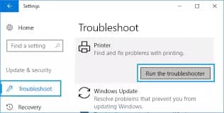 launch hp printer troubleshooter