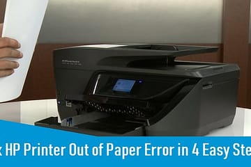 Fix HP Printer Out of Paper Error