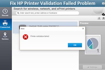 Fix HP Printer Validation Failed Problem