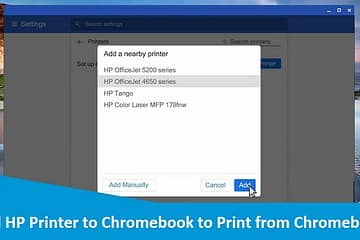 Add HP Printer to Chromebook