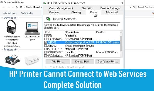 HP Printer Cannot Connect to Web Services