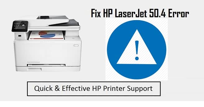 Fix HP Printer 50.4 Error with HP Support Assistant