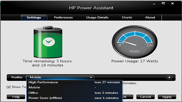 HP Power Assistant | Usages and Settings