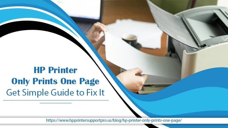 HP Printer Only Prints One Page banner